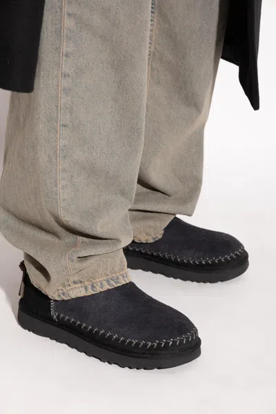 Ugg Classic Ultra Mini Biarritz Ankle Boots In Black