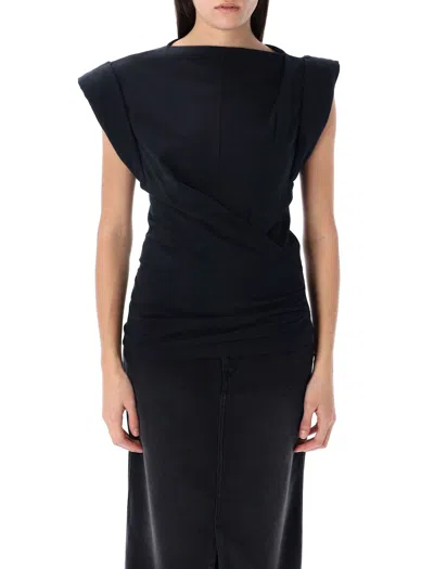 Isabel Marant Black Cotton Nayda T-shirt In Multi