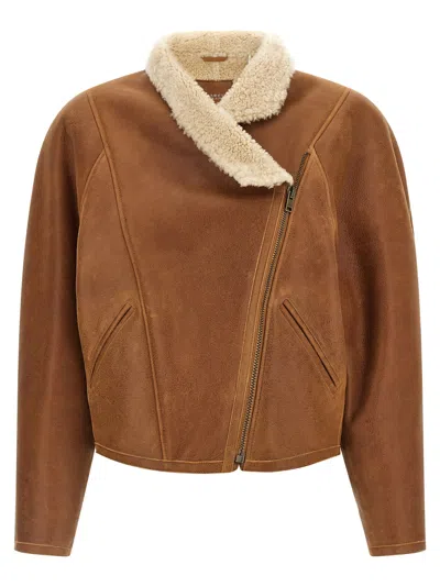 Isabel Marant Blondine Short Jacket In Brown