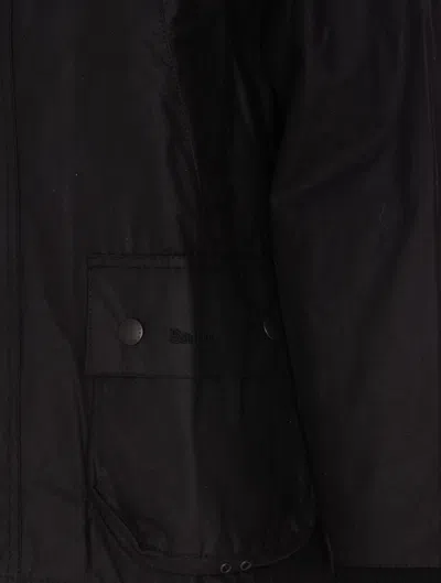 Barbour Ashby Realizzato In Cotone Cerato Sylkoil 203 G. Presenta Un Taglio Comodo. Chiusura Antivento Con B In Black