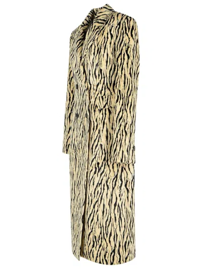 Rotate Birger Christensen Rotate Printed Faux Fur Coat In Neutral