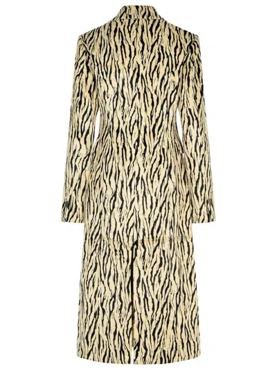 Rotate Birger Christensen Rotate Printed Faux Fur Coat In Neutral