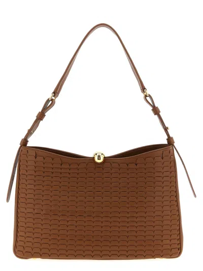 Furla Calfskin Shoulder Bag In Brown