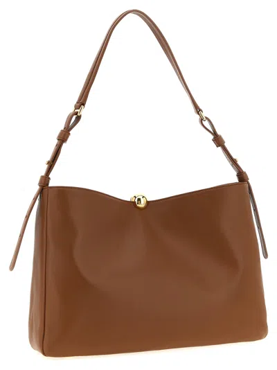 Furla Calfskin Shoulder Bag In Brown