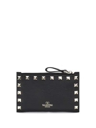 Valentino Garavani Rockstud Wallet In Black