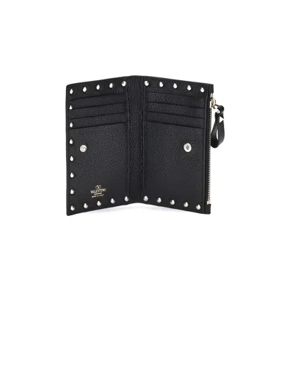 Valentino Garavani Rockstud Wallet In Black