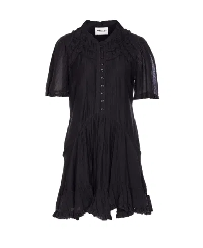 Isabel Marant Étoile Isabel Marant Etoile Black Cotton Viscose Dresses In Black