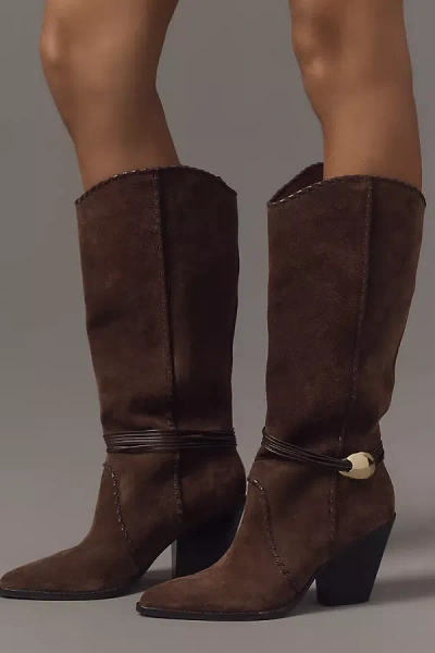 Dolce Vita Jody Hardware Knee-high Boots In Brown