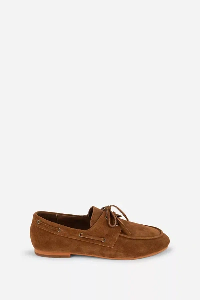 Intentionally Blank Pixie Boat Shoes In Brown