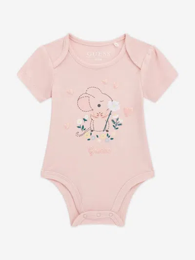 Guess Baby Girls Tracksuit Set In Neutral
