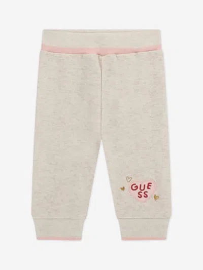 Guess Baby Girls Tracksuit Set In Neutral