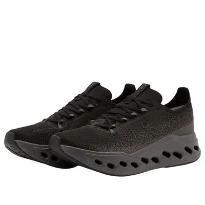On Cloudsurfer Max Wide Sneakers In Black
