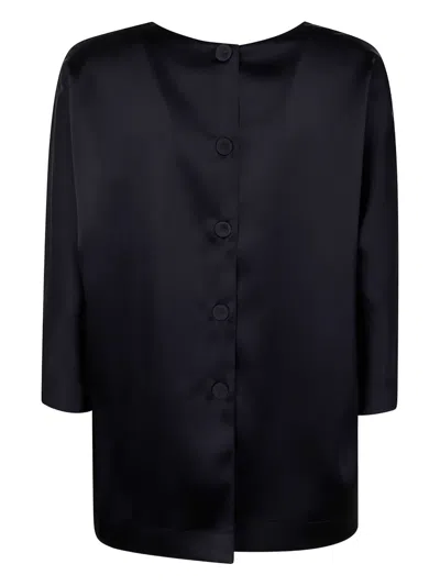 排扣开合缎面衬衫