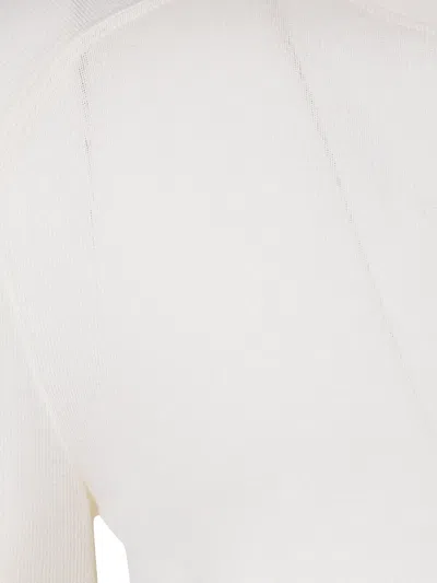 Thom Krom Round Neck Sweater In White