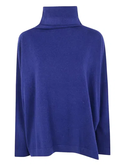 Daniela Gregis Turtleneck Wool Jumper In Blue