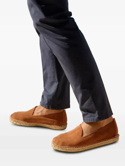 Manebi Suede Slip-on Espadrilles In Brown