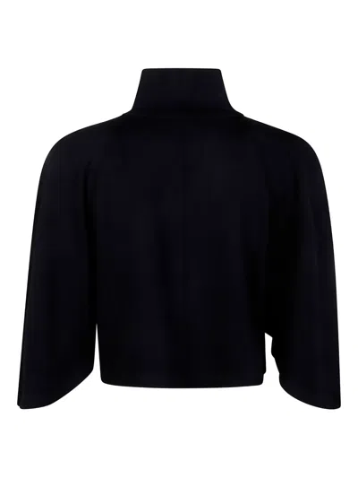 Thom Krom High-neck Zip-front Top In Black
