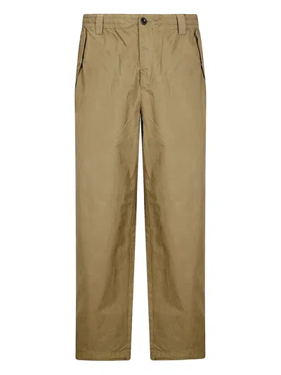 C.p. Company Button-fastening Drawstring Trousers In Neutral