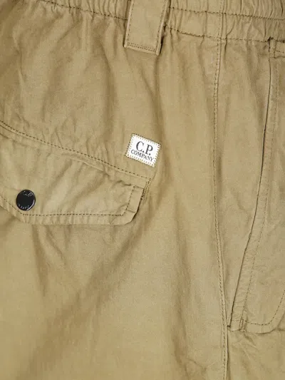 C.p. Company Button-fastening Drawstring Trousers In Neutral
