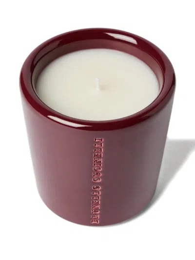 Brunello Cucinelli Craquelé-vessel Scented Candle In Red