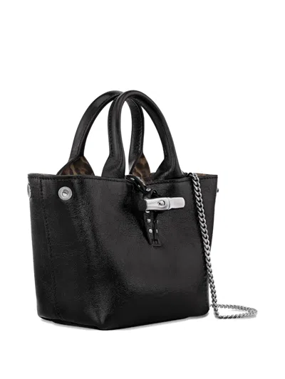 Longchamp Le Roseau Studded Mini Bag In Black