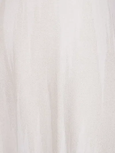 D Exterior D. Exterior Chevron Lux Flared Skirt In White