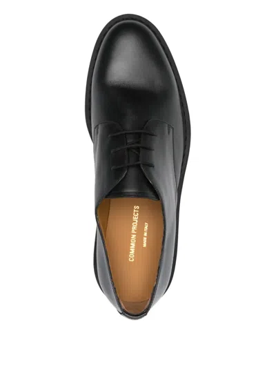 系带皮质德比鞋