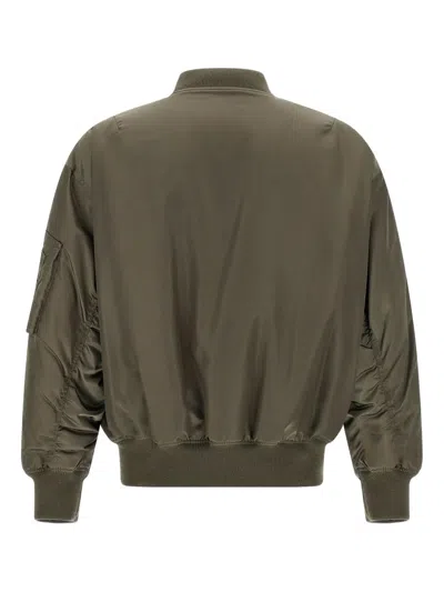 Saint Laurent Ter-repllent Serge Nylon Bomber Jacket In Brown