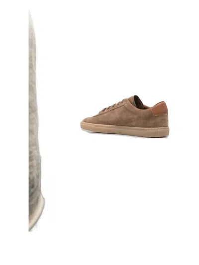 Common Projects Field Trainer Sneakers In Camel Suede In Brown