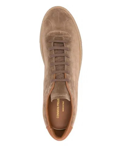 Common Projects Field Trainer Sneakers In Camel Suede In Brown