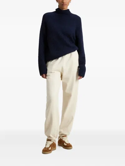 Woolrich Fleece Side-panel Track Pants In White