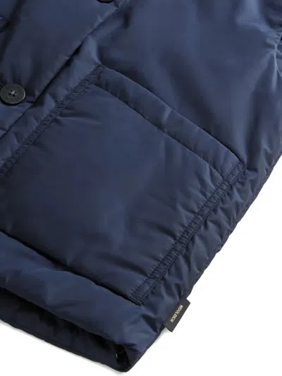 Woolrich Button-fastening Gilet In Blue
