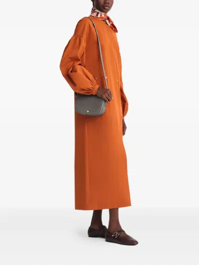 Longchamp Epure Leather Crossbody In Gray