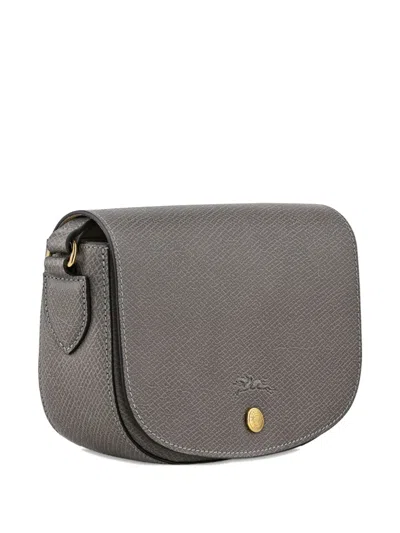 Longchamp Epure Leather Crossbody In Gray