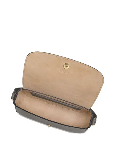 Longchamp Epure Leather Crossbody In Gray