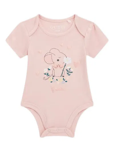 Guess Baby Girls Tracksuit Set In Neutral