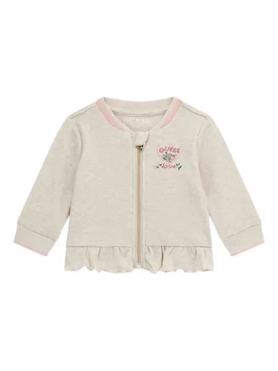 Guess Baby Girls Tracksuit Set In Neutral