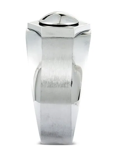 Pre-owned Charriol Rotonde Stainless Steel Ring In Silver
