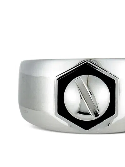 Pre-owned Charriol Rotonde Stainless Steel Ring In Silver