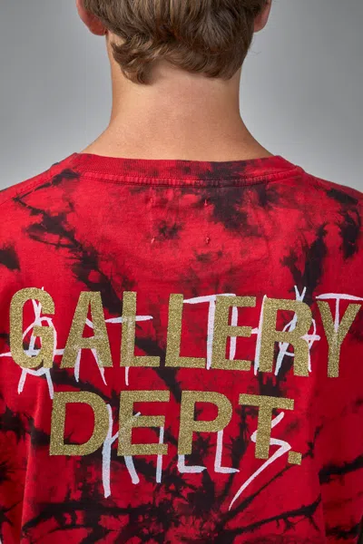 Gallery Dept. Exploited Tee Red Tie Dye In Red