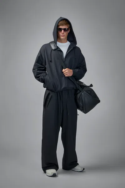 Y-3 Fl Zip Hoodie In Blue