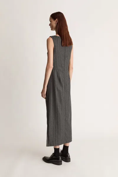 Lee Mathews Drew Dress In Gray