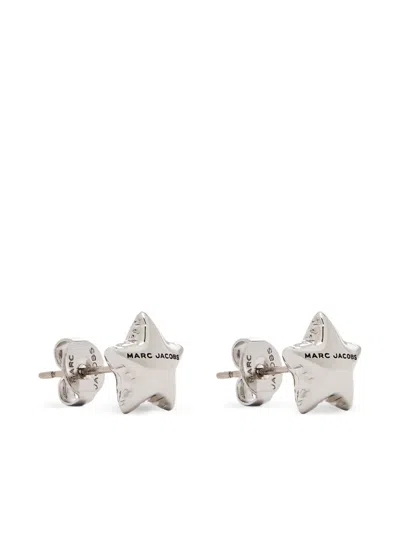 Marc Jacobs The Star Baloon Stud Earrings In Silver