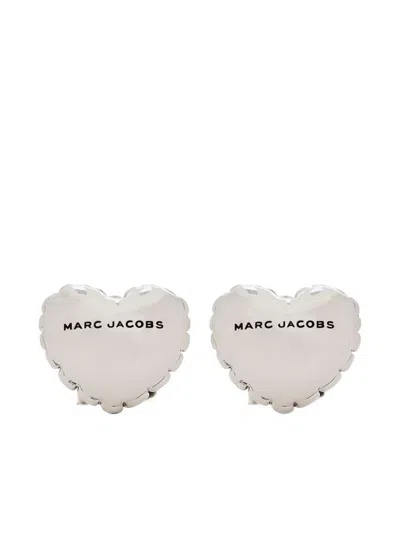 Marc Jacobs The Heart Balloon Earrings In Silver