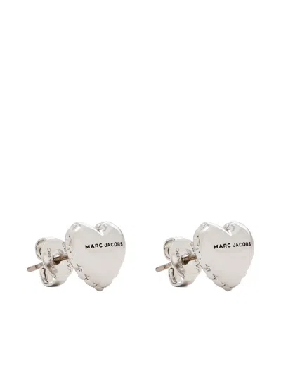 Marc Jacobs The Heart Balloon Earrings In Silver