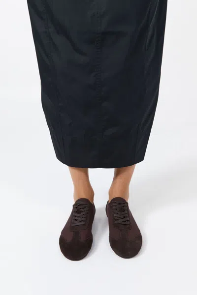 St Agni Ballet Sneakers Coffee In Brown