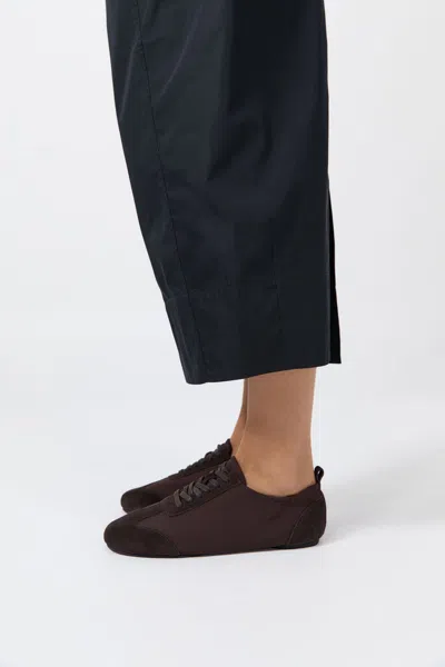 St Agni Ballet Sneakers Coffee In Brown