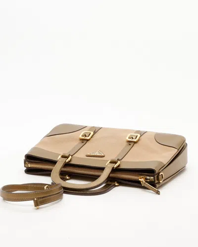 Prada Canvas Saffiano Bag In Multi