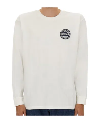 Kenzo Long-sleeved T-shirt In White