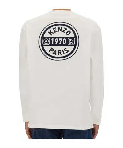 Kenzo Long-sleeved T-shirt In White